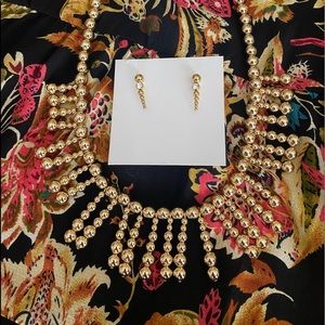 BR Beaded Necklace and Earrings